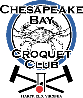 A picture of the chesapeake bay croquet club logo.